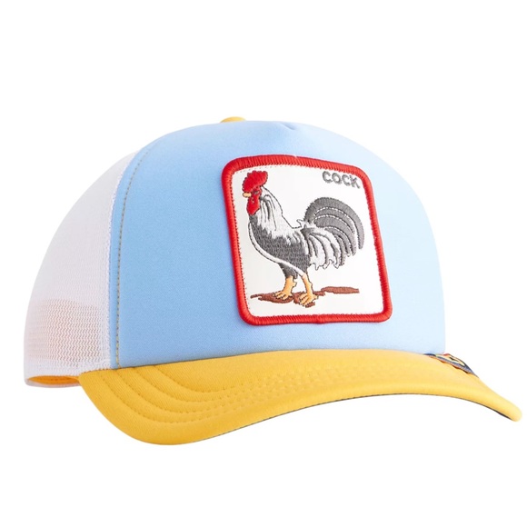 GOORIN BROS  NWT The First Coc/ Rooster Trucker Hat in Blue - Picture 1 of 6